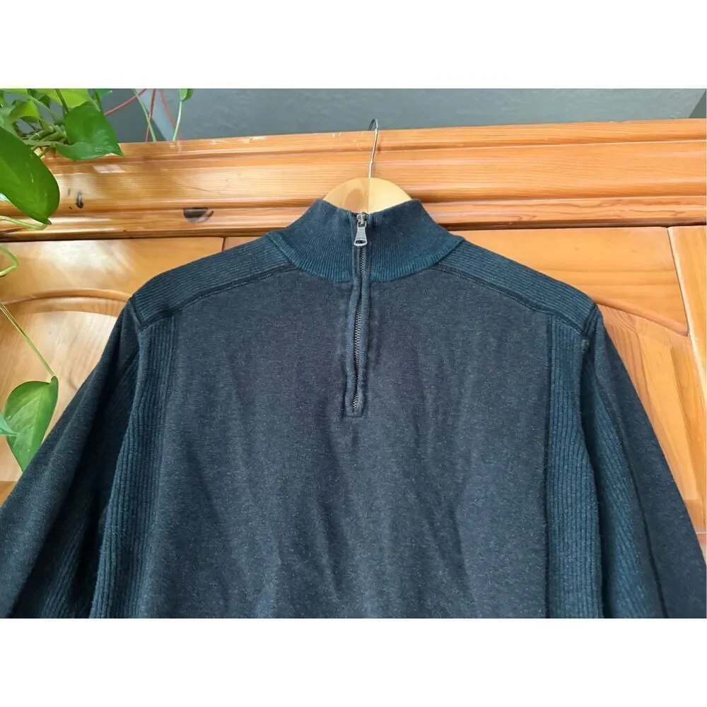 BKE Sweater Mens 1/4 Zip Long Sleeve Pullover SZ Small